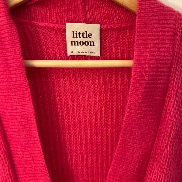 Little Moon Pink Cardigan Wool / Mohair Blend M - Picture 4 of 10